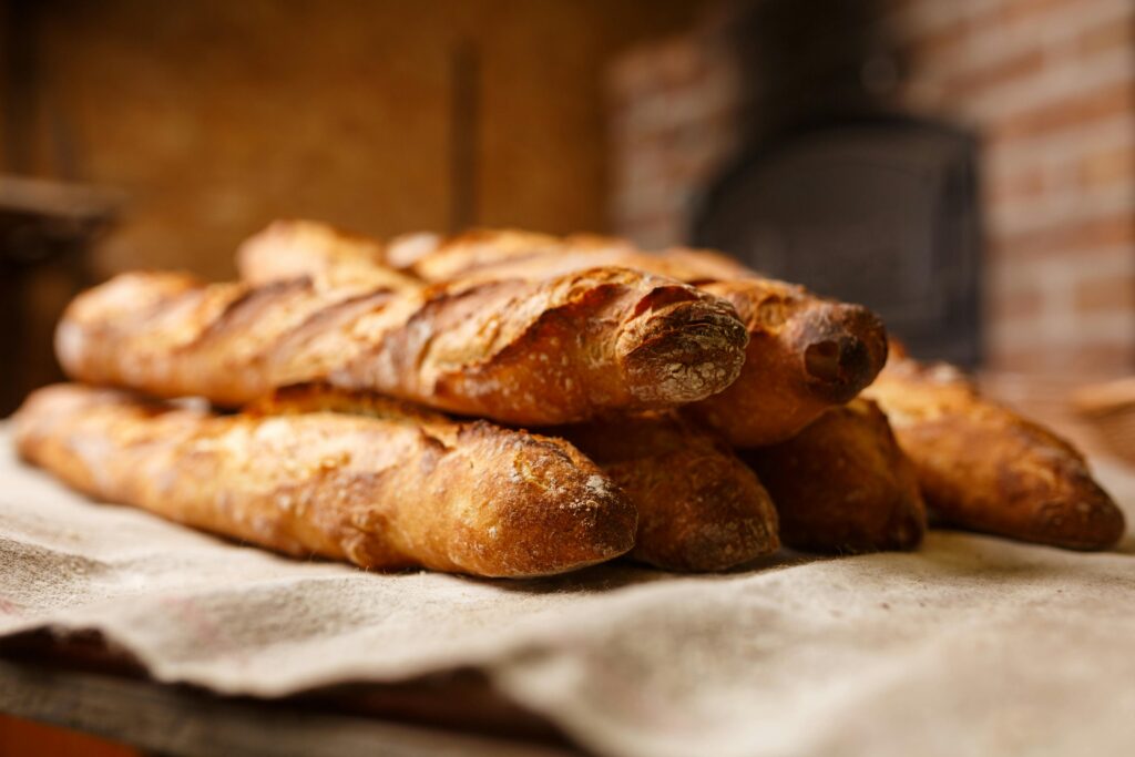 Baguettes de pain d'une boulangerie aixoise